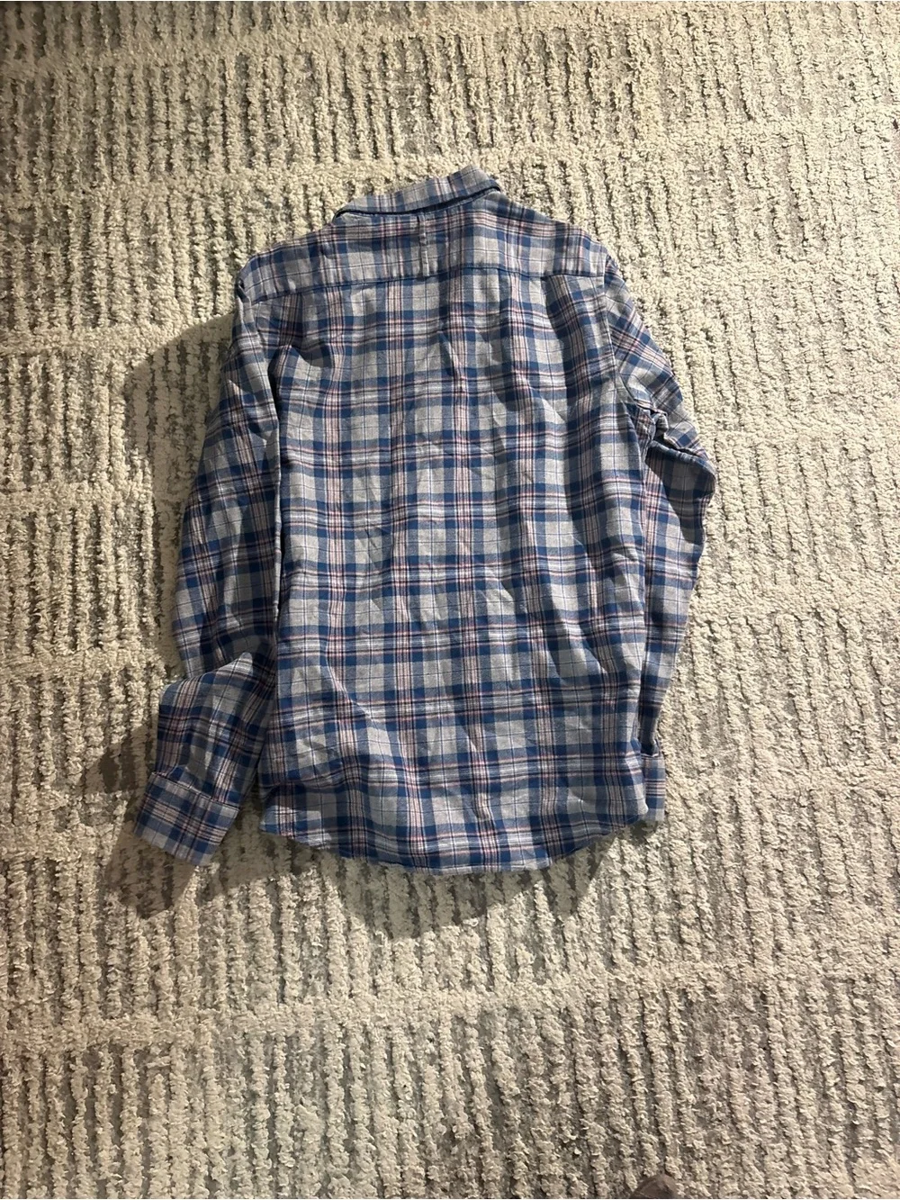 Banana republic blue gray luxe flannel slim fit button down shirt size S